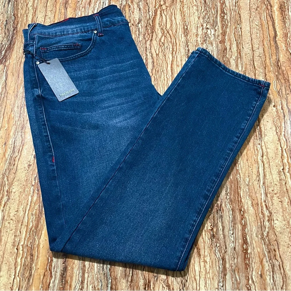 True Religion Jeans Dark Indigo Blaster Ricky Straight Jeans Men’s Size 38